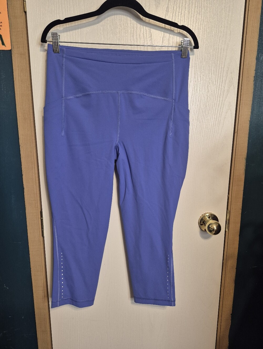 Lululemon Fast and Free High-Rise Crop Wild Indigo